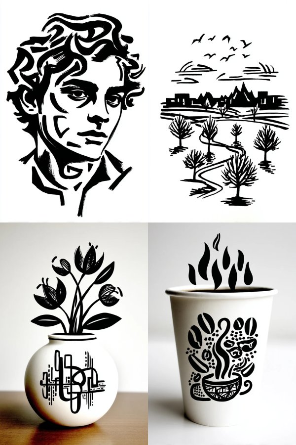 Ink Contrast Portrait