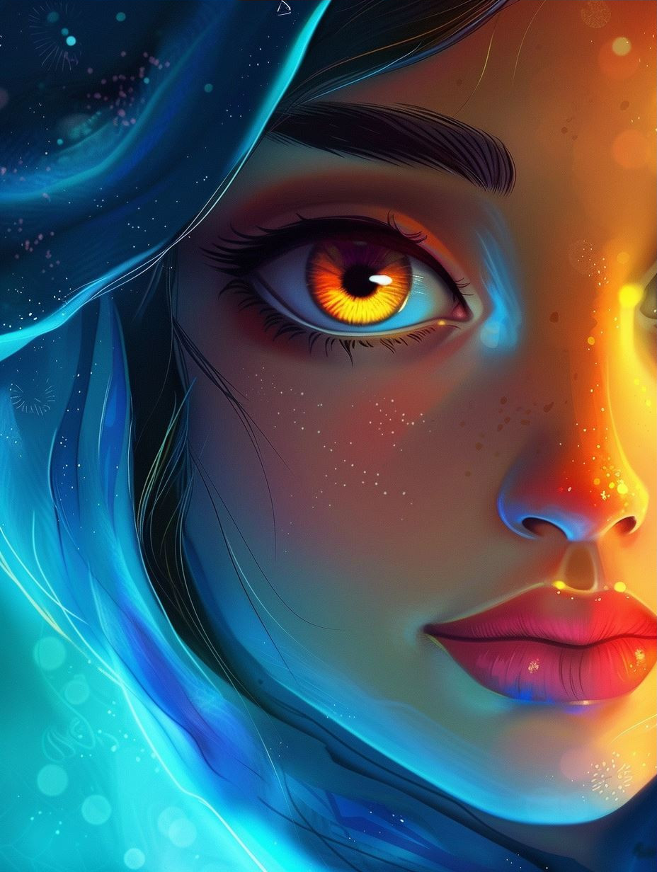 Ethereal Glow of Starlit Dreams