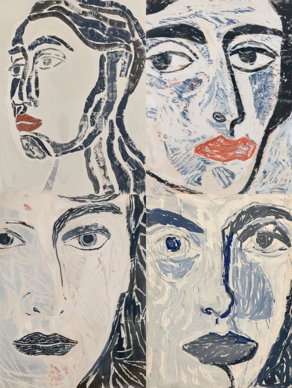 Azure Expressionist Muse