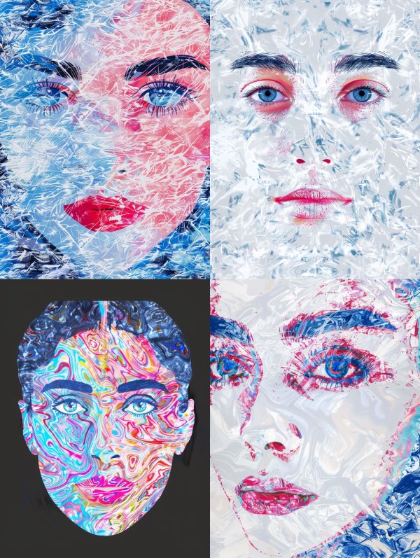 Fragmented Prism of Feminine Gaze