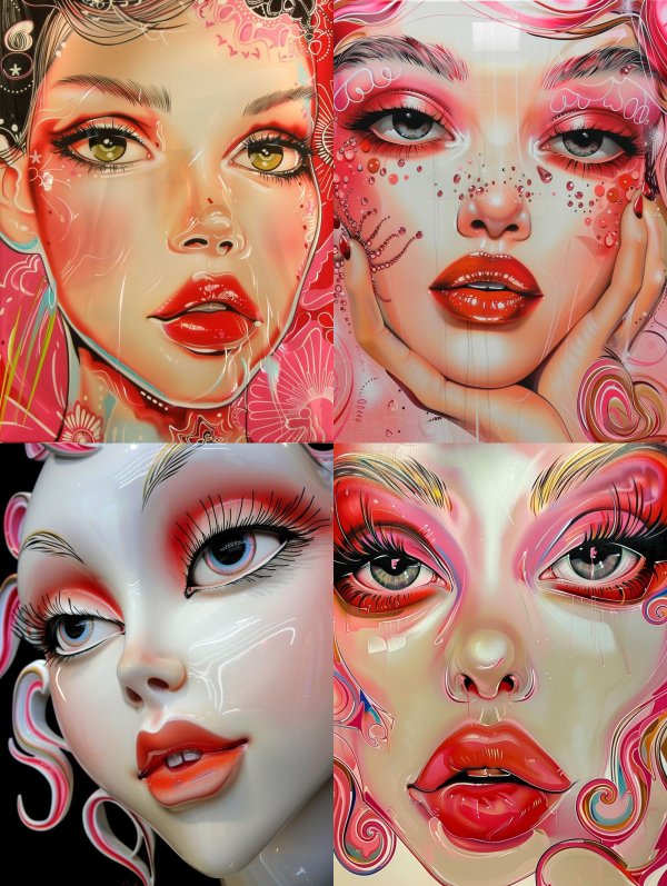Neon Gloss Portrait