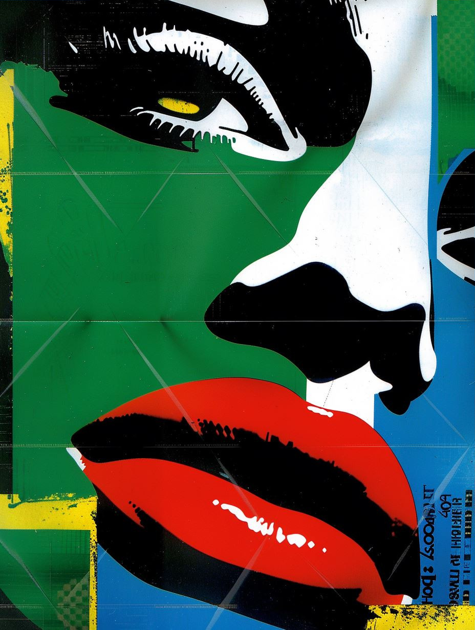 Neo-Noir Digital Collage Portrait - Image 3