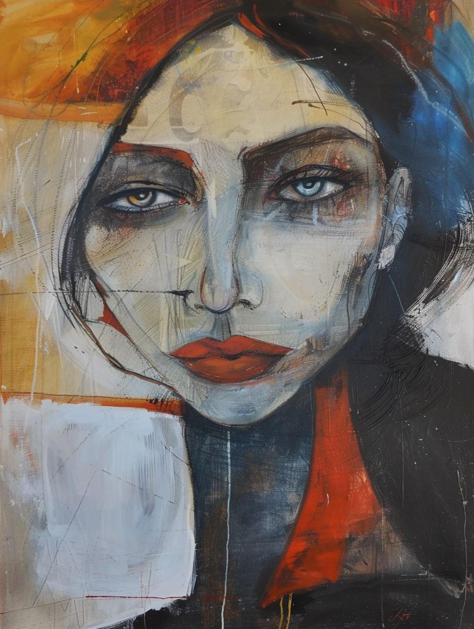Abstract Gaze in Vivid Contrast