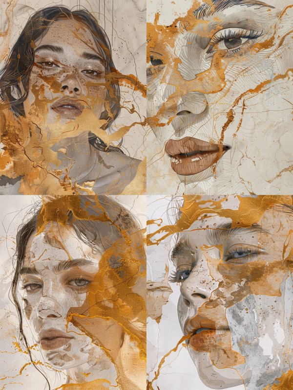 Golden Fragmented Muse