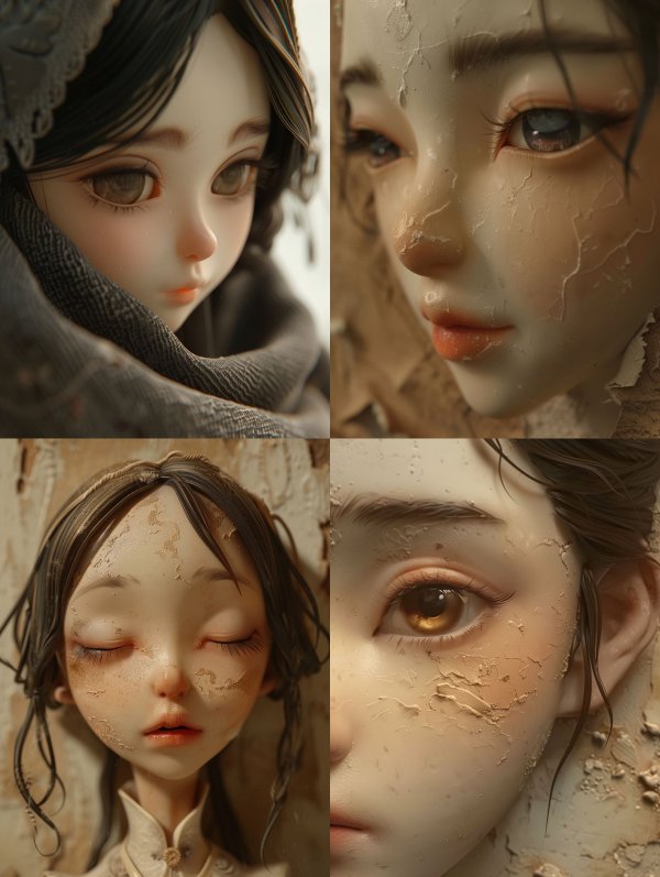 Fragile Porcelain Soul Portraits