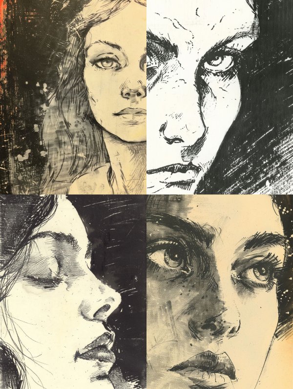 Gritty Ink Portrait