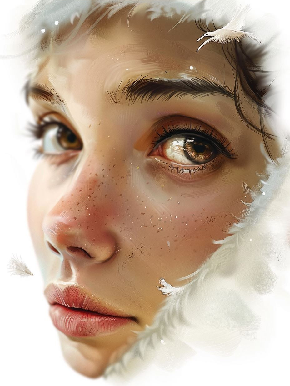 Ethereal Sun-Kissed Portrait