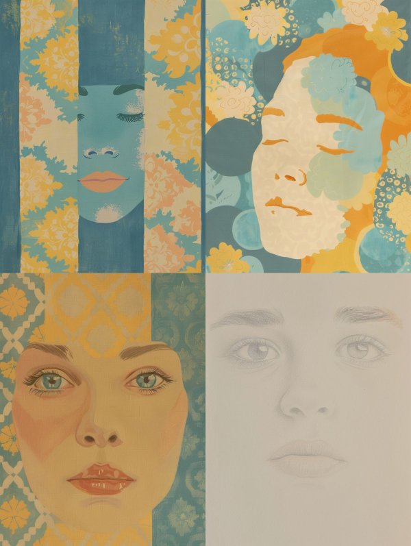 Ethereal Floral Dream Portrait
