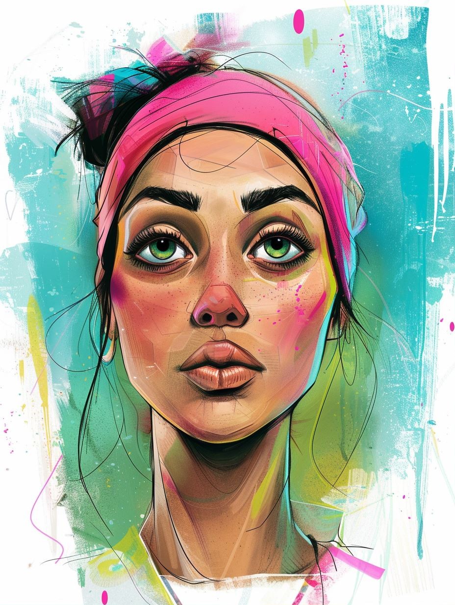 Vibrant Urban Muse - Image 1