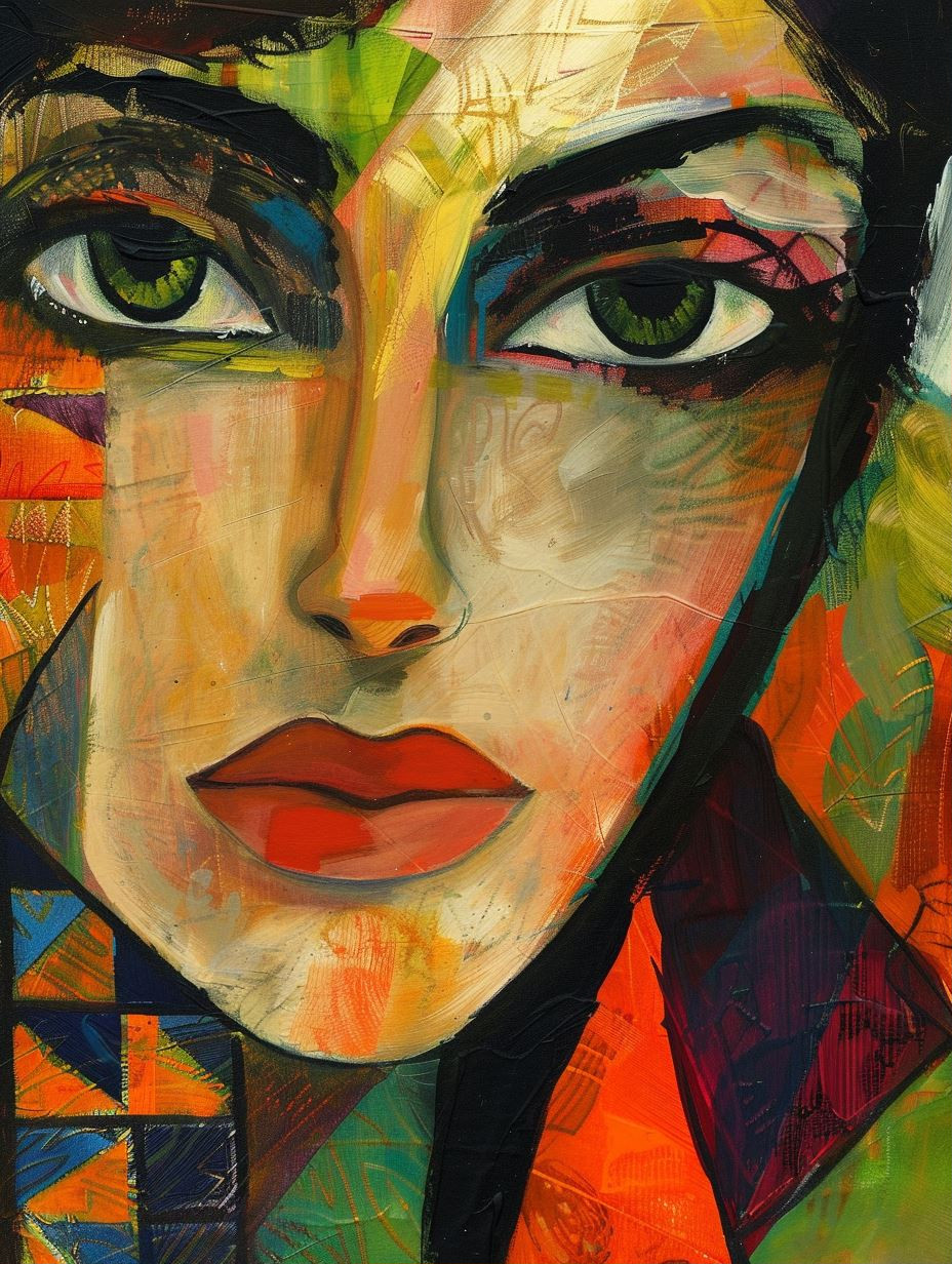 Abstract Prism Portrait Study