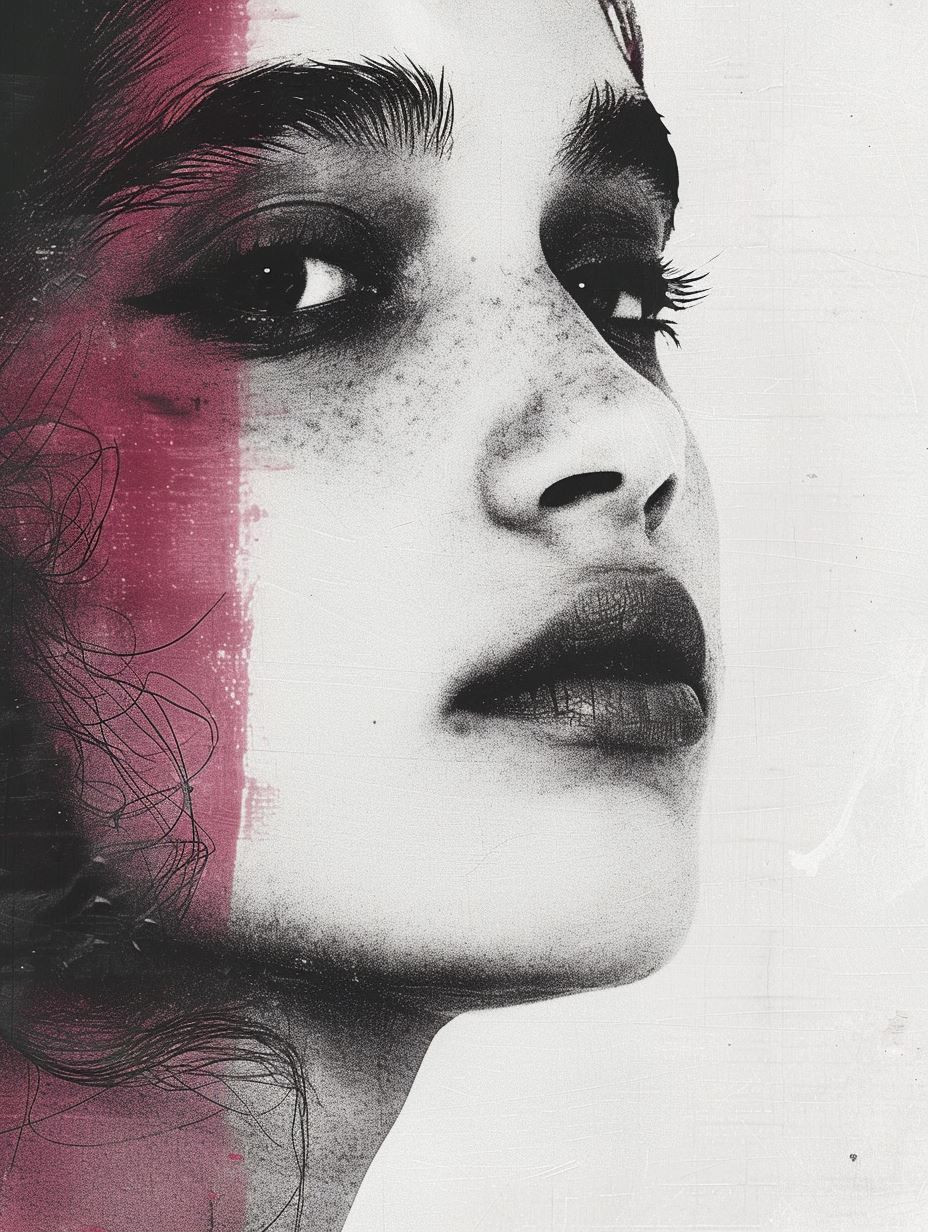 Magenta Contrast Portrait Study