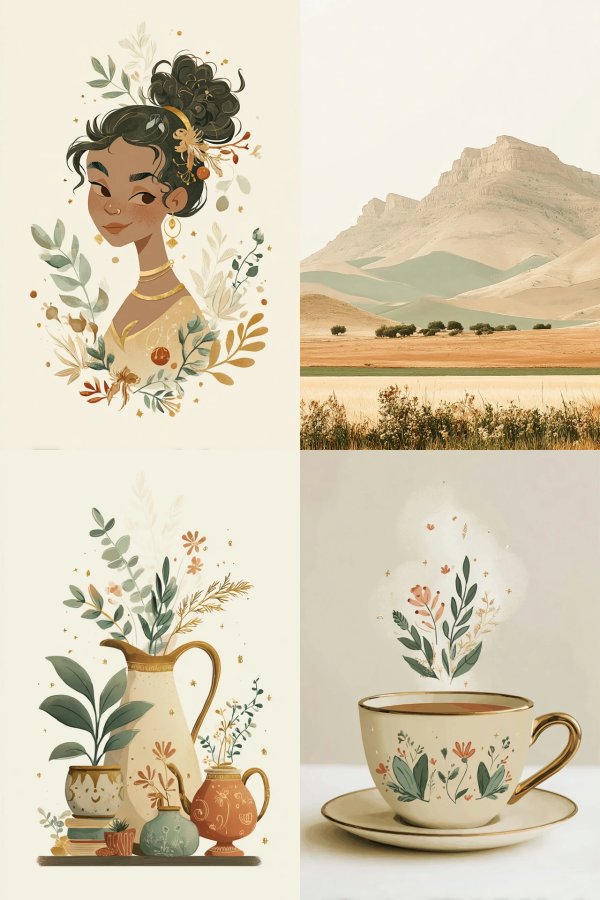 Golden Botanical Grace