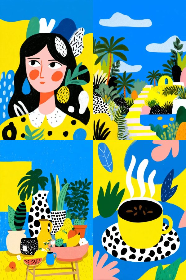 Vibrant Modernist Muse