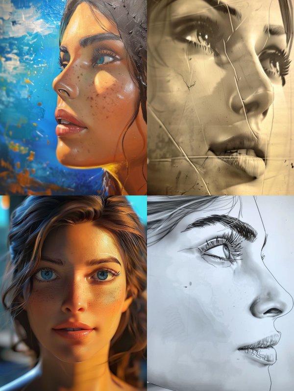 Ethereal Feminine Portrait Studies