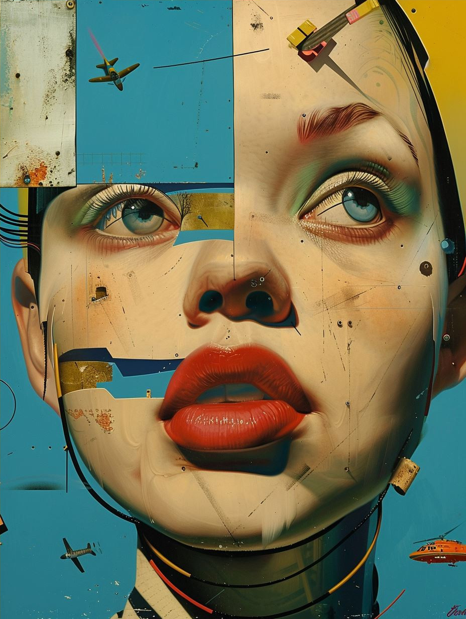 Fragmented Surrealist Digital Collage