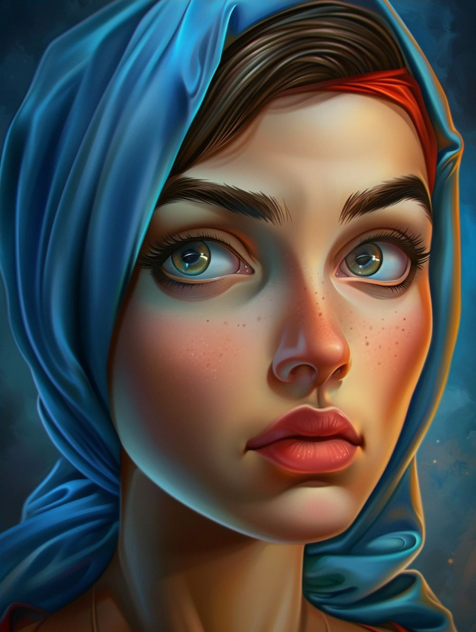 Luminous Digital Portrait Glow