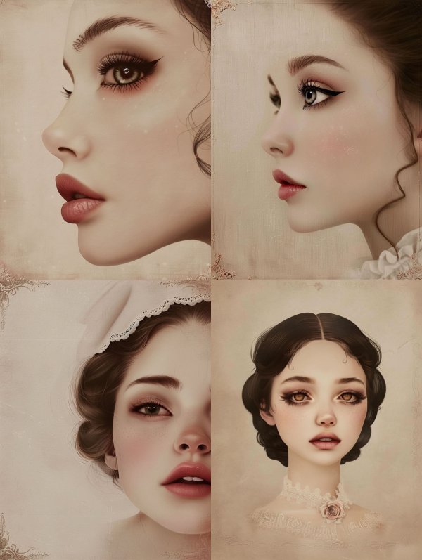 Ethereal Porcelain Muse