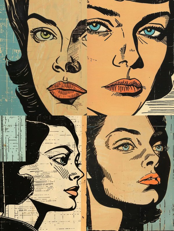 Vintage Pop Art Glamour