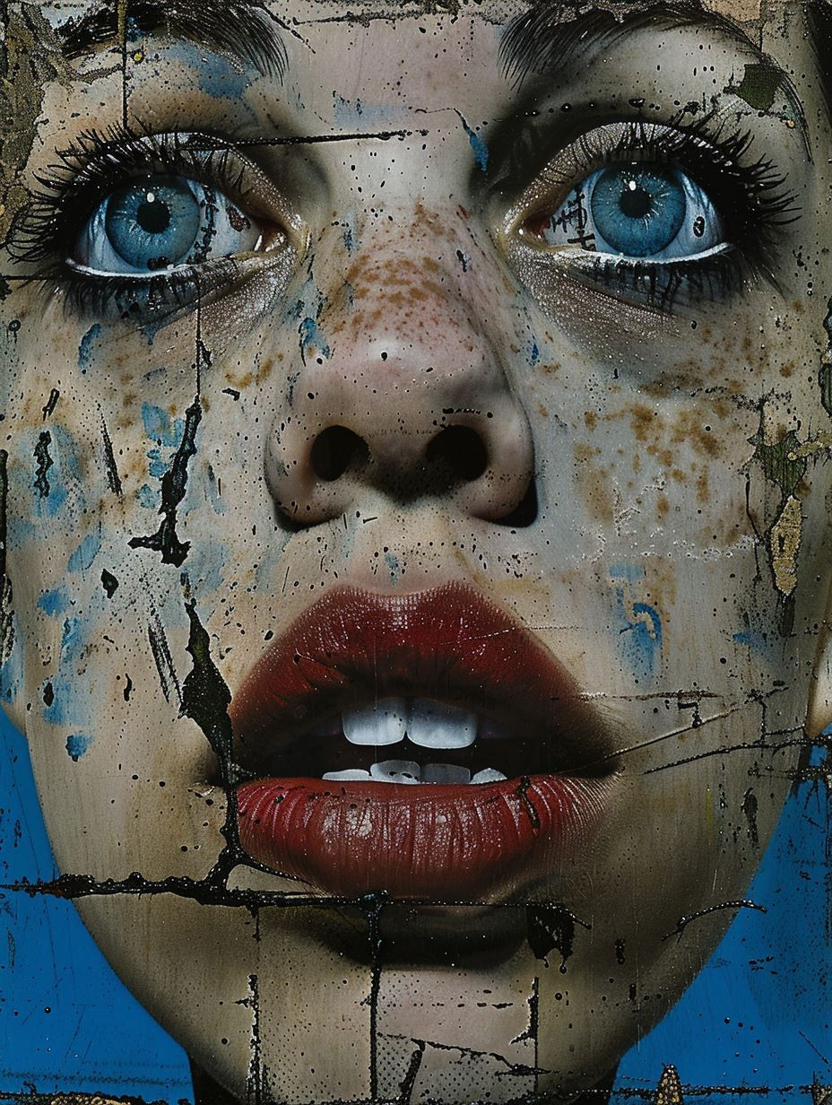 Fragmented Soul Surrealist Portrait
