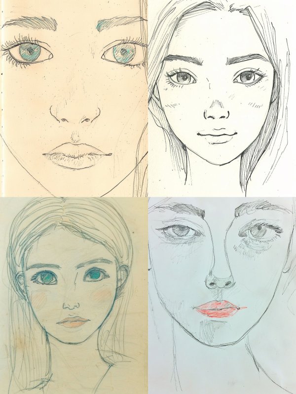 Ethereal Pencil Portrait Studies