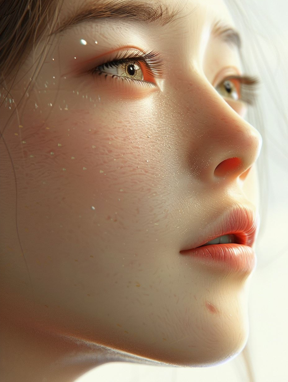 Serene Porcelain Gaze