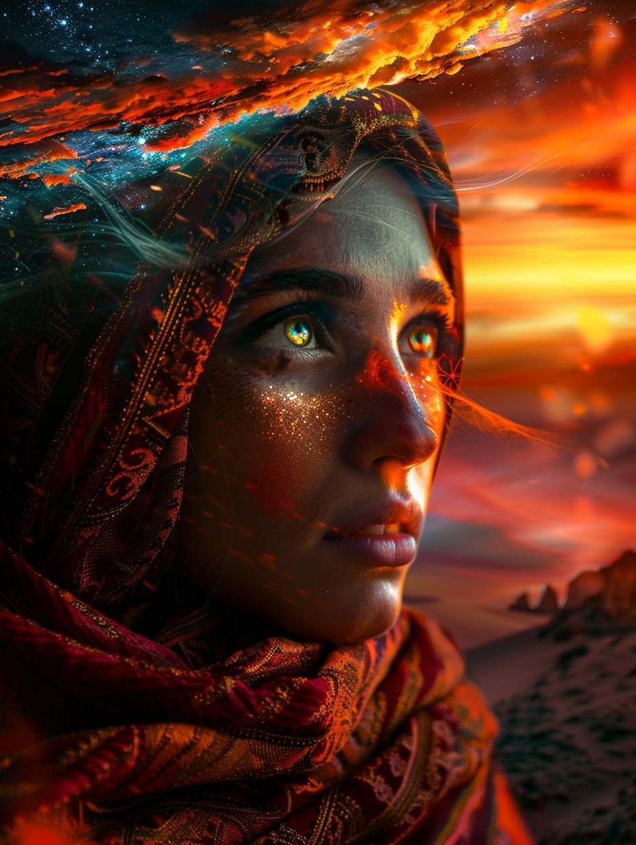 Cosmic Dualism Portrait - Image 3