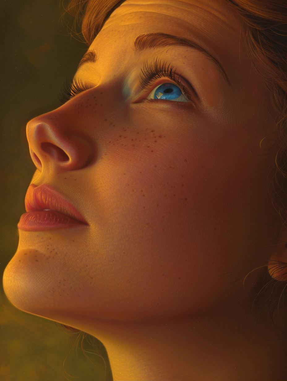 Golden Hour Ethereal Gaze