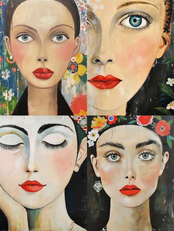 Modernist Floral Portrait Study