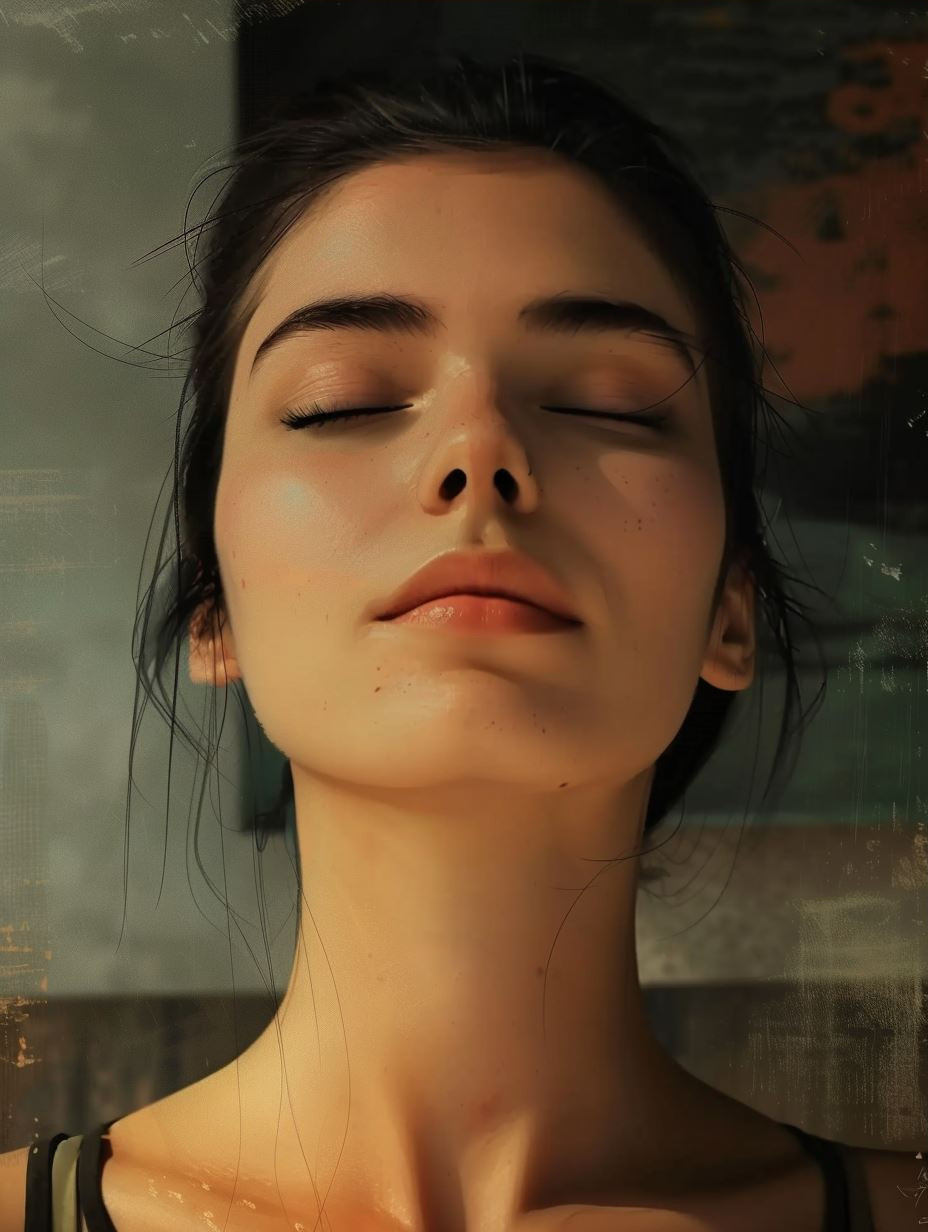 Ethereal Glow Digital Portrait