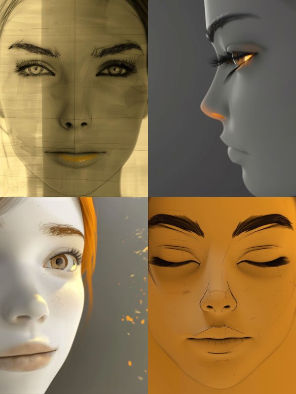 Architectural Blueprint of a Face