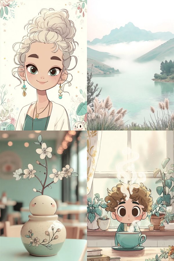 Whimsical Pastel Portrait