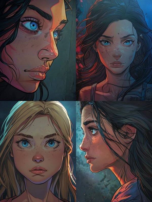Ethereal Gaze Digital Portraits