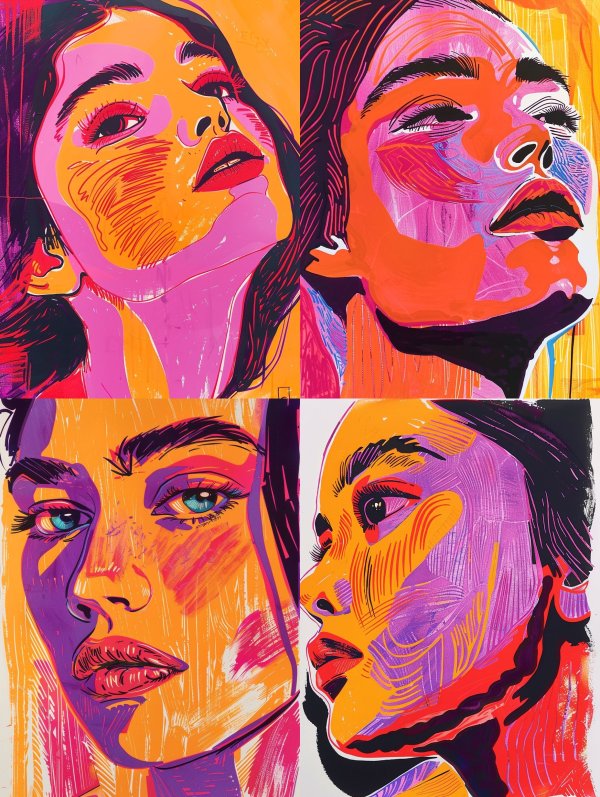 Neon Pop Portrait