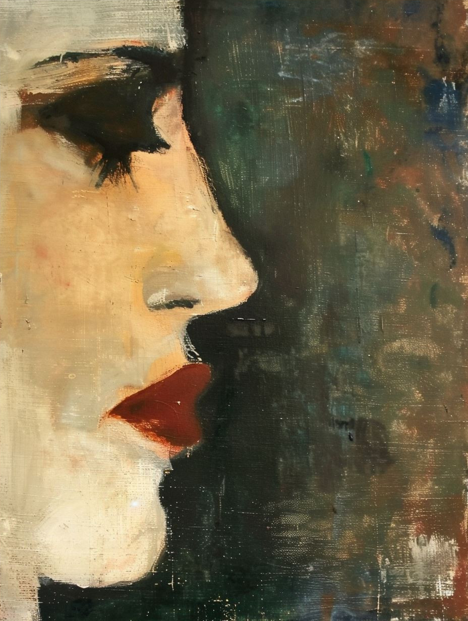 Fragmented Gaze in Oil