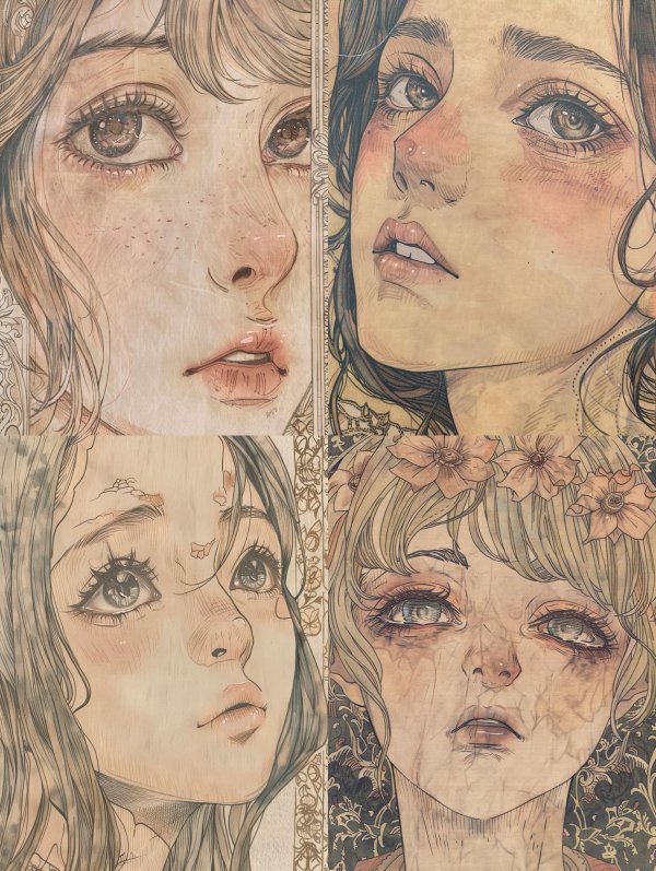 Vintage Ethereal Sketch