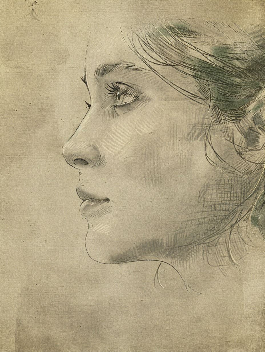 Ethereal Charcoal Portrait Study