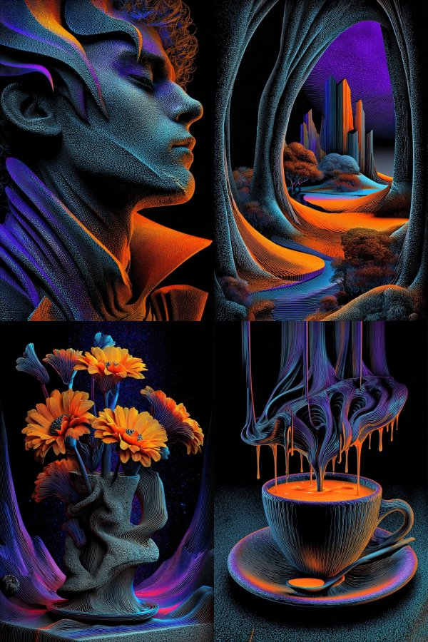 Neon Stipple Dream