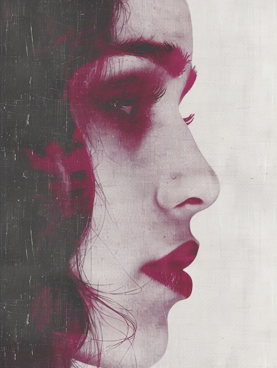 Magenta Contrast Portrait Study