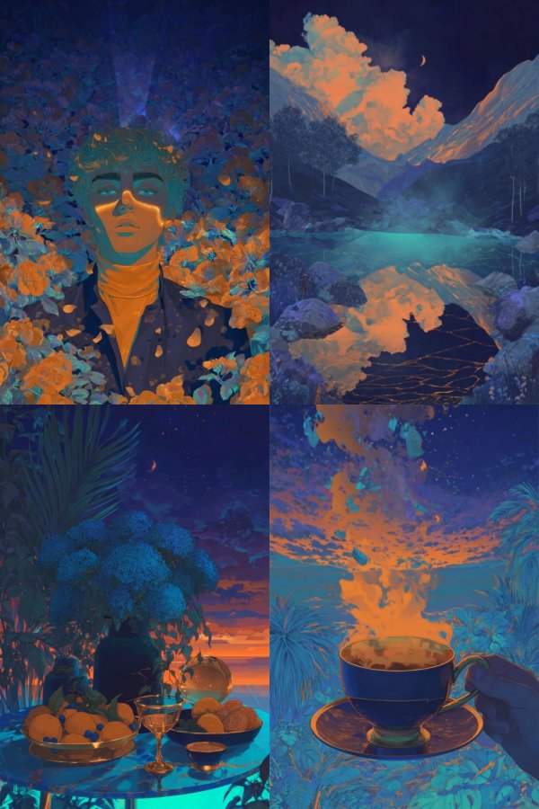 Azure Floral Dream