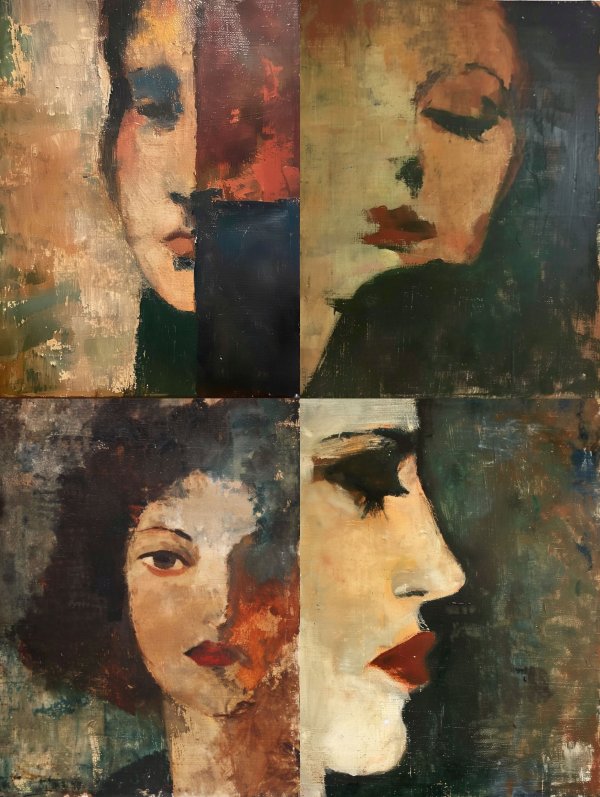 Fragmented Gaze in Oil