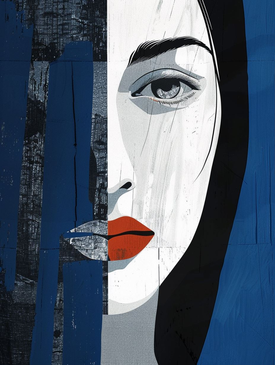 Fragmented Modernist Portrait Study