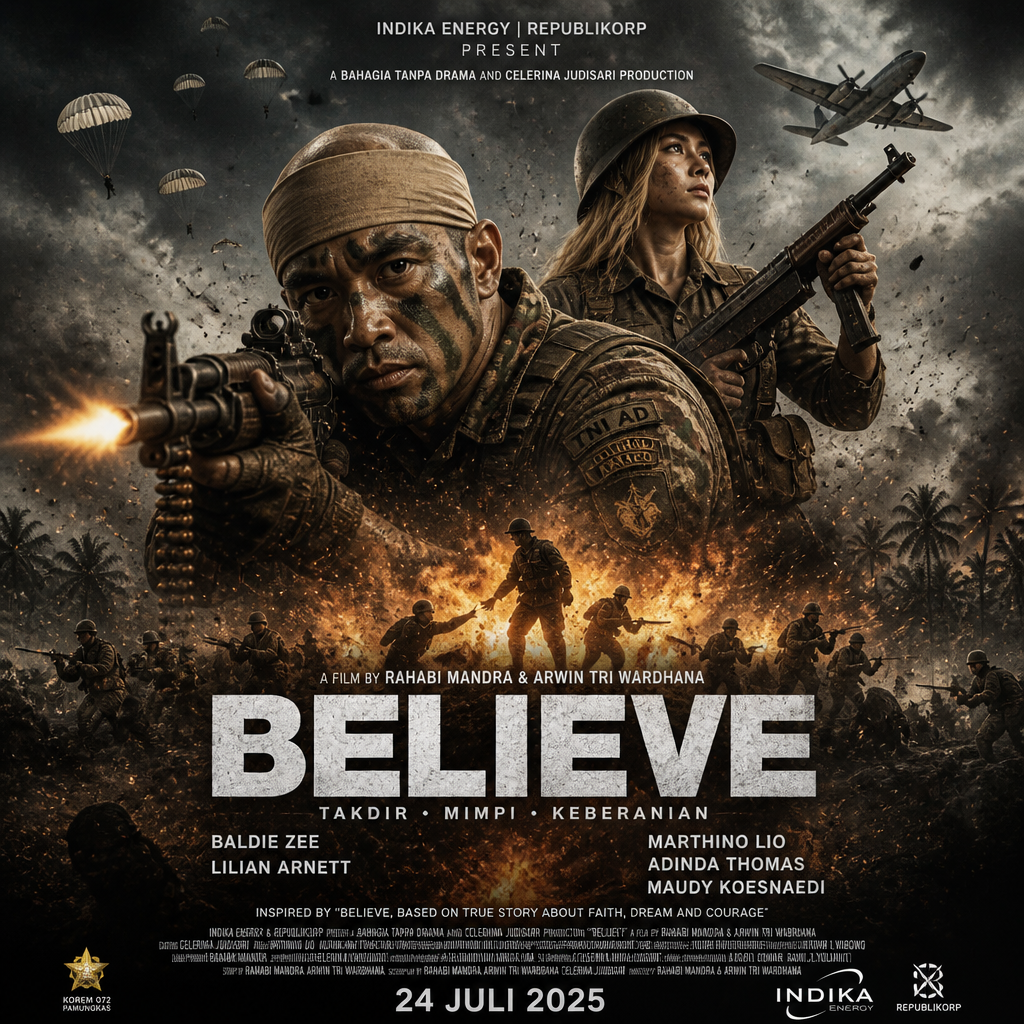 A detailed, high-contrast war drama movie poster for the ...