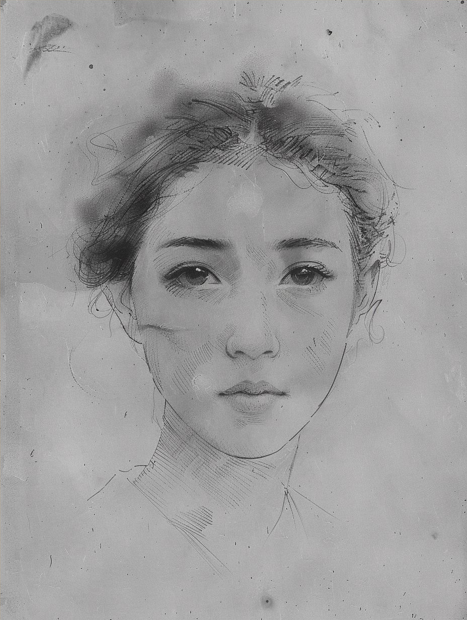 Ethereal Charcoal Portrait Study