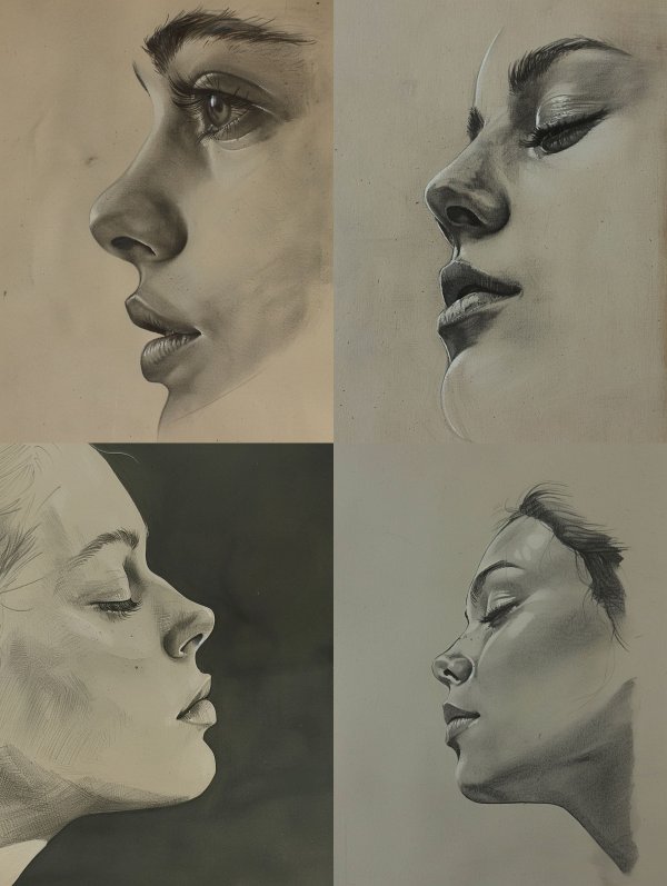 Ethereal Charcoal Gaze