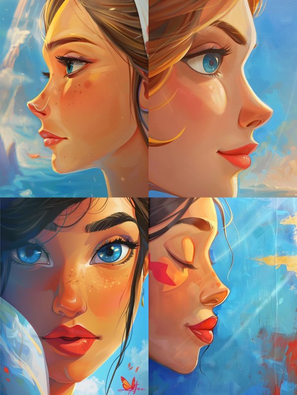 Azure Dream Portrait