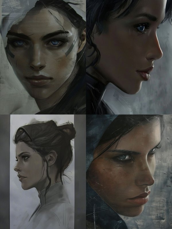 Ethereal Shadow Portrait