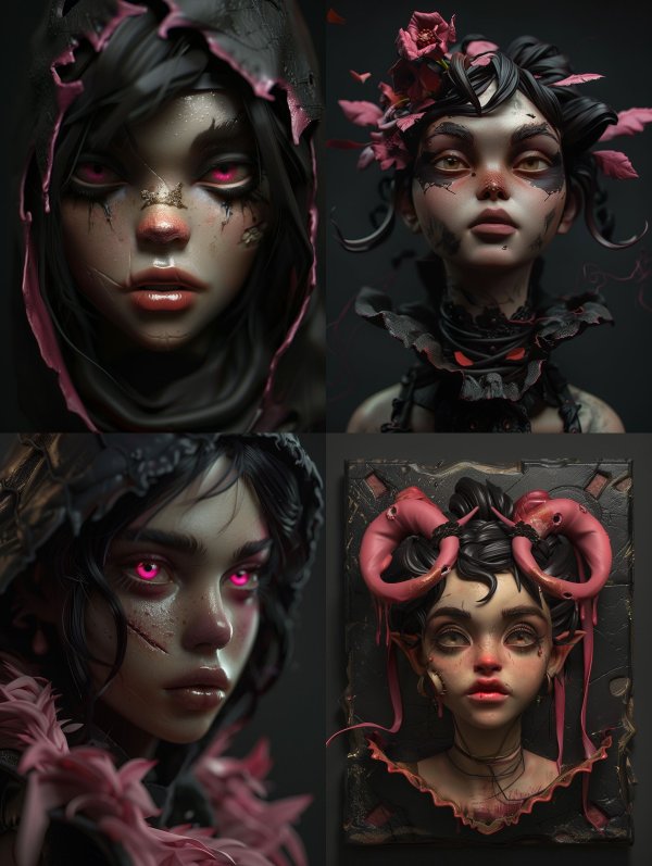 Dark Ethereal Gothic Portrait