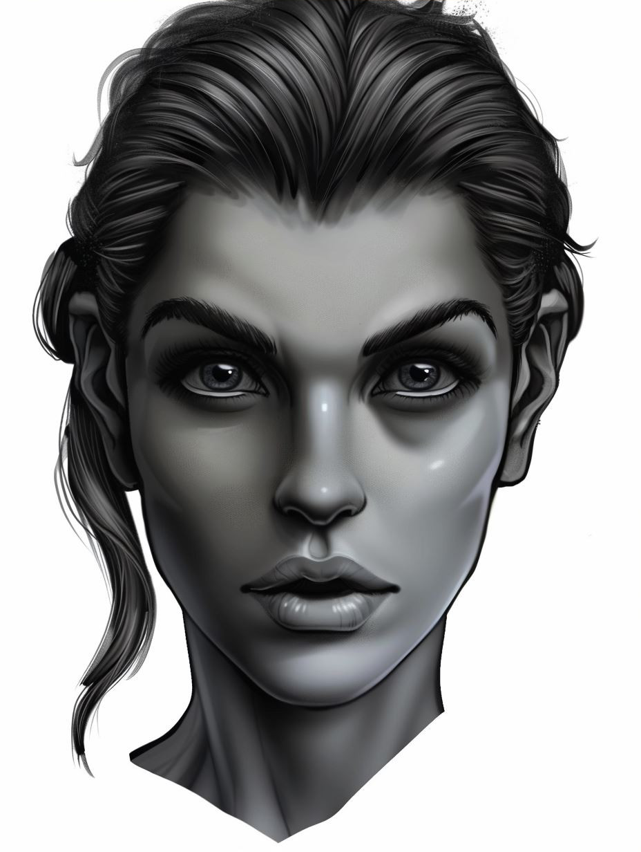 Amber Eyes Distressed Portrait