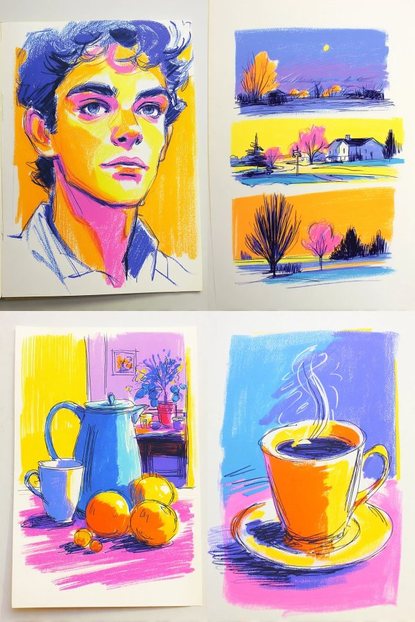 Neon Pastel Portrait