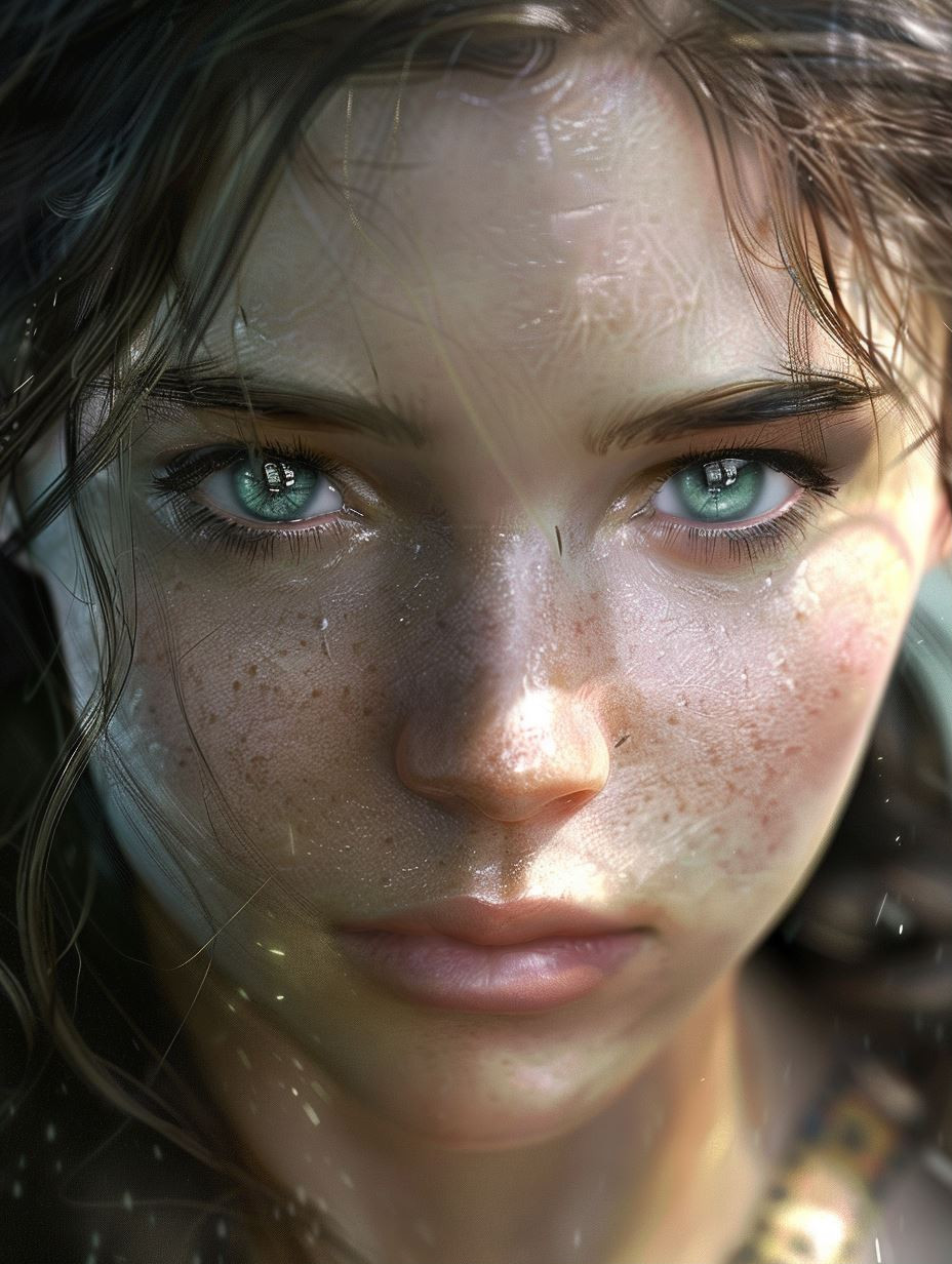 Ethereal Gaze of Dewy Light